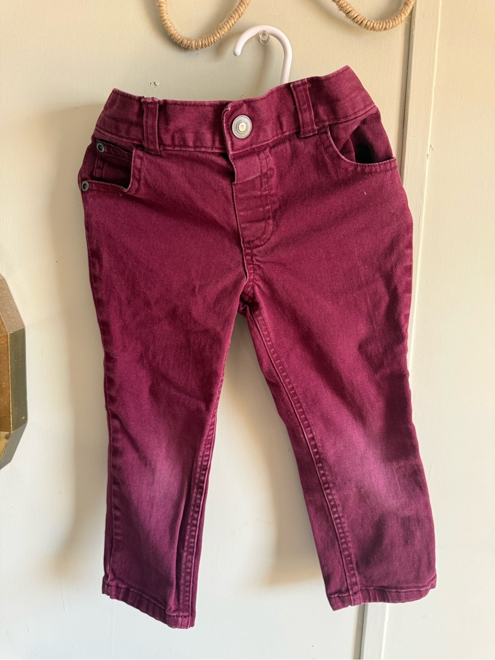Garanimals Kids Maroon Slim Stretch Jeans